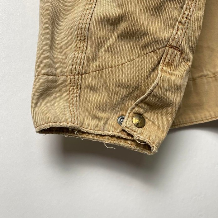 Carhartt デトロイトジャケット 革ロゴ ベージュ XL S1011 | Vintage.City 빈티지숍, 빈티지 코디 정보