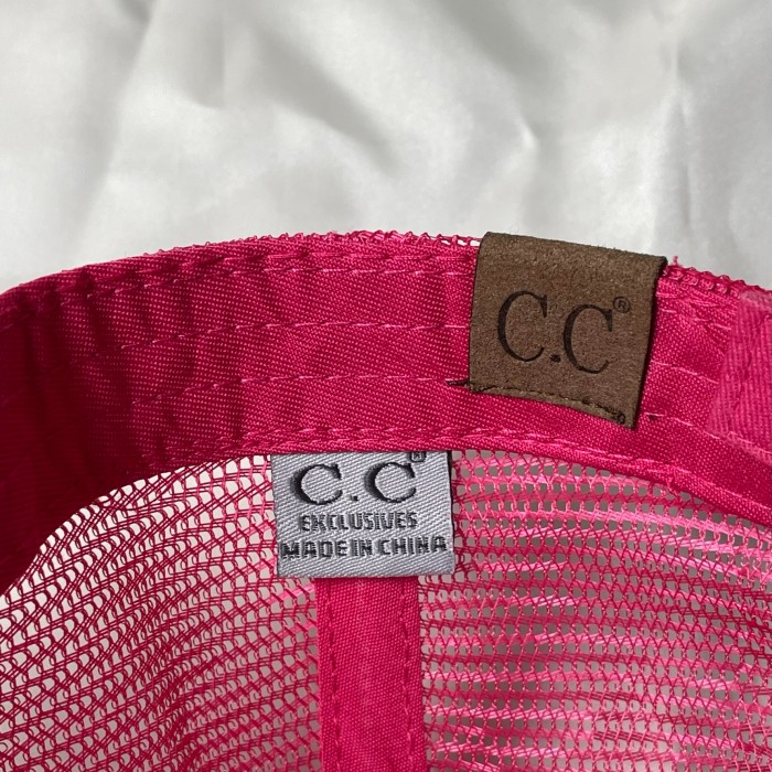 C.C プレーン シンプル ピンク 6パネル メッシュキャップ | Vintage.City 古着屋、古着コーデ情報を発信
