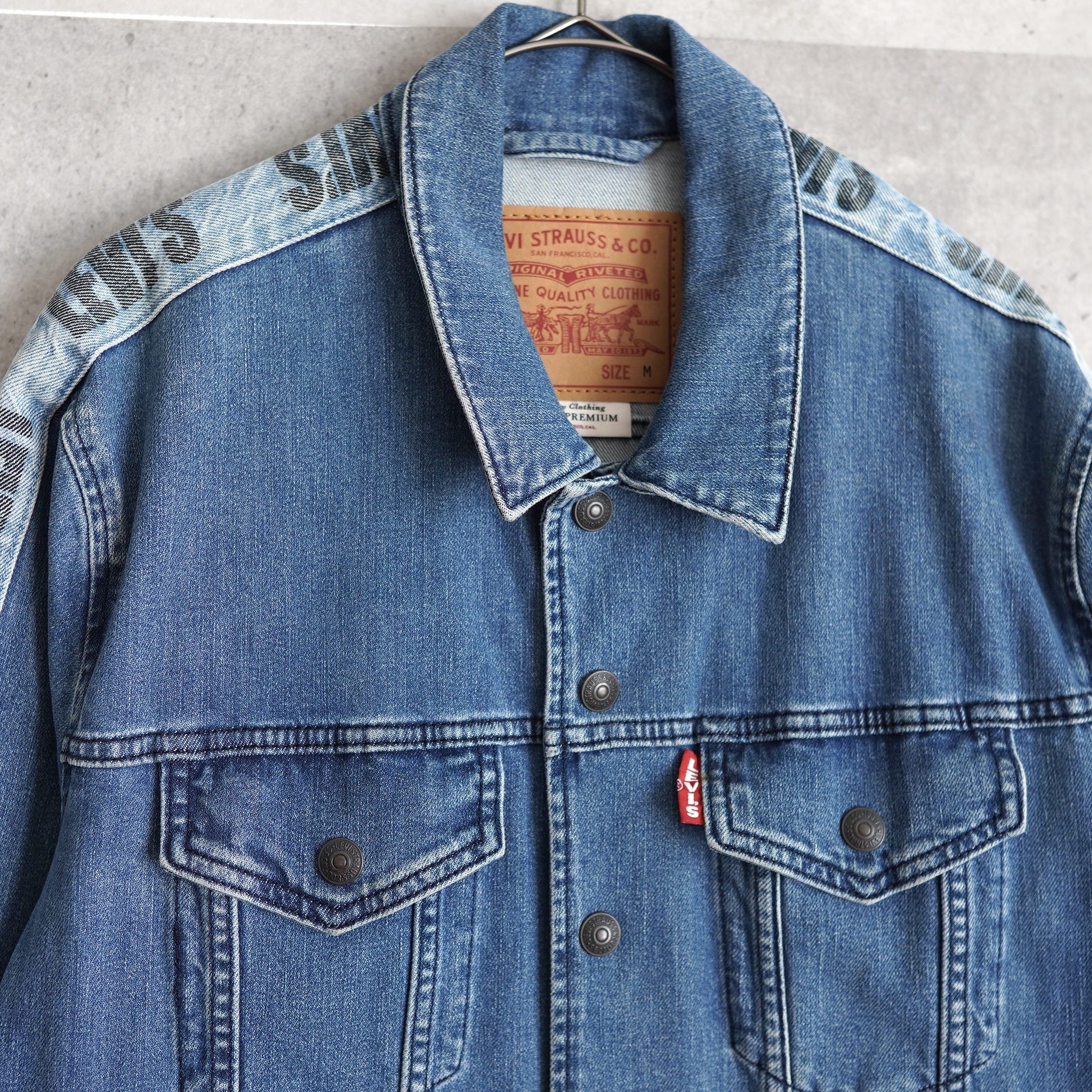 Levi's リーバイス デニムジャケット ラインデザイン Mサイズ