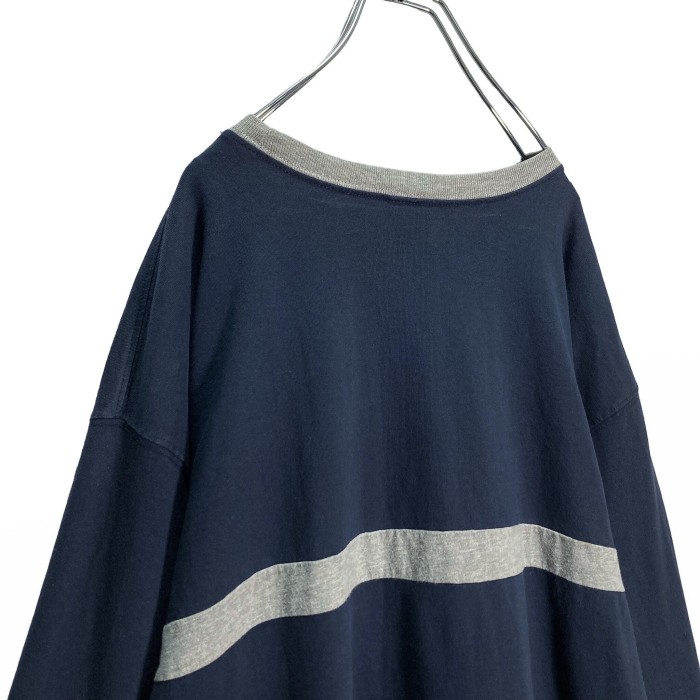 90s OLD NAVY L/S line design ringer T-shirt | Vintage.City 古着屋、古着コーデ情報を発信