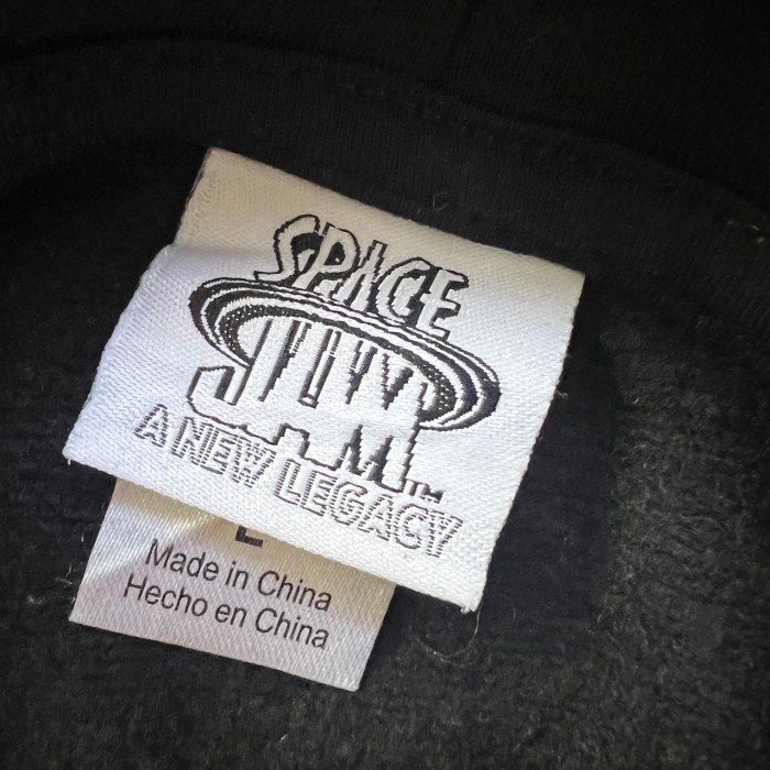 SPACE JAM A NEW LEGACY スペースジャム スリーブプリント スウェット トレーナー  フーディー ブラック L 10864 | Vintage.City 古着屋、古着コーデ情報を発信