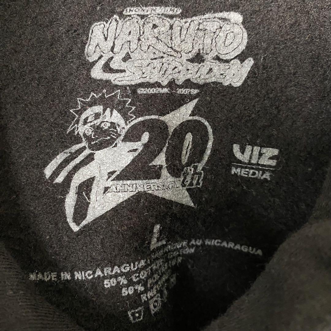 00s NARUTO ナルト サスケ 写輪眼 パーカー 黒 XL相当 S1111 | Vintage