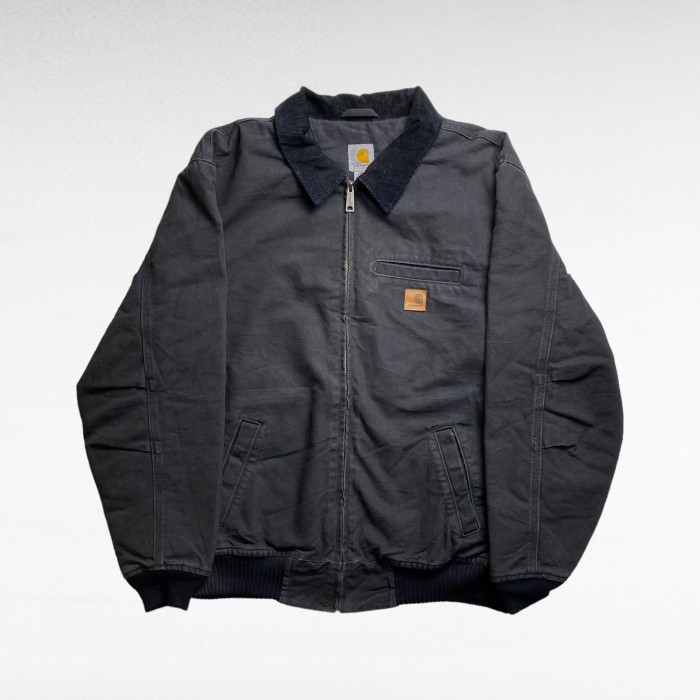 USA製Snap-on ダックジャケット ビッグシルエット 中綿 企業刺繍 黒 XL