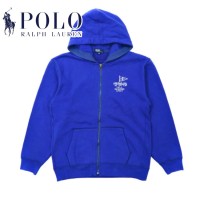 Polo by Ralph Lauren ジップパーカー 170 ブルー コットン P.R.L.C. YACHT CLUB 刺繍 | Vintage.City 古着屋、古着コーデ情報を発信