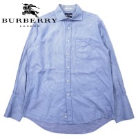BURBERRY ドレスシャツ 42 ブルー チェック コットン カブスボタンホール CLUB COLLECTION 日本製 | Vintage.City 빈티지숍, 빈티지 코디 정보