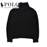 Polo by Ralph Lauren ショールカラースウェット S グレー スモールポニー刺繍 | Vintage.City 古着屋、古着コーデ情報を発信