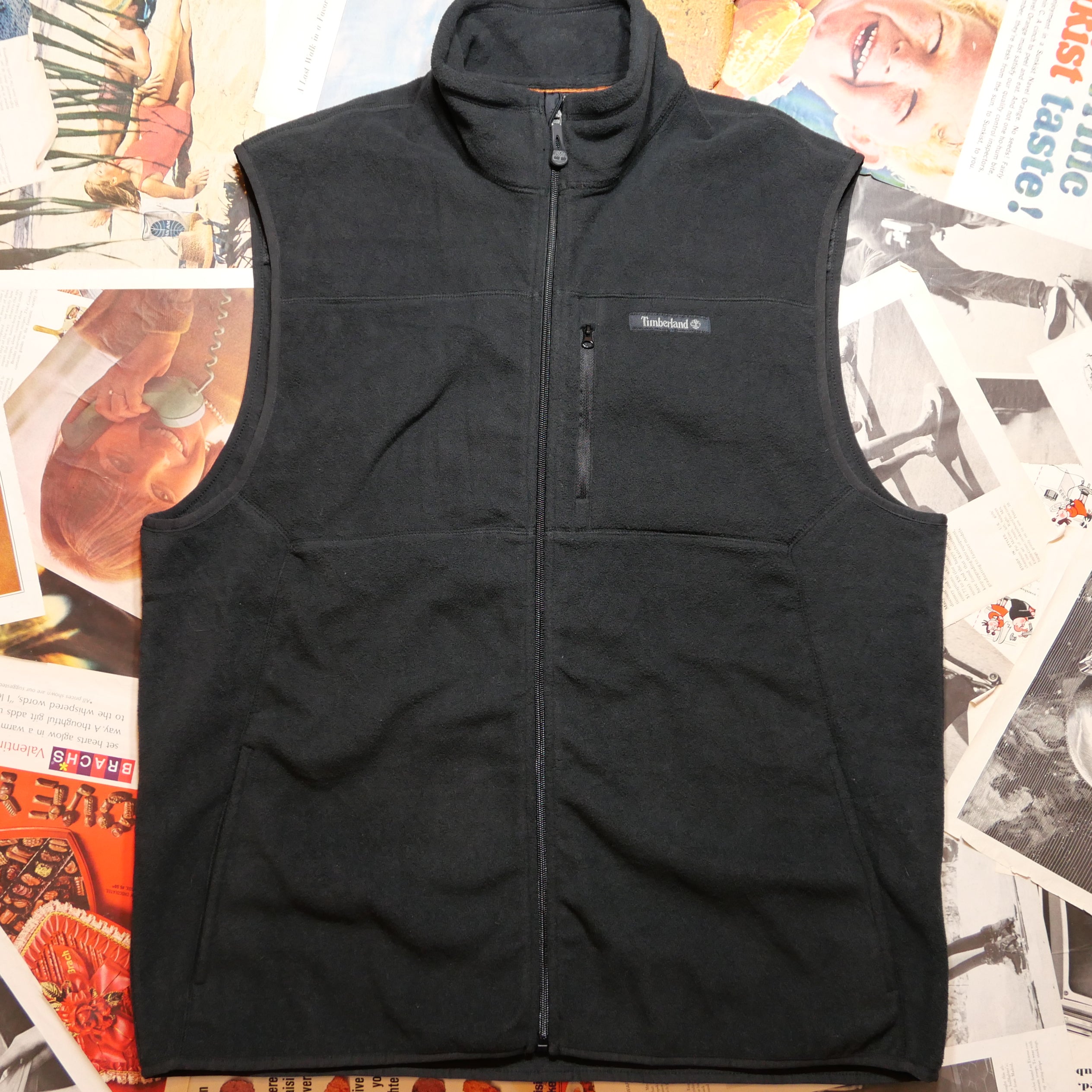 700fill fullzip fleece vest black XL