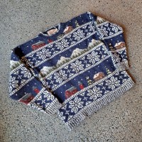 Woolrich 総柄セーター used [211035] | Vintage.City 빈티지숍, 빈티지 코디 정보