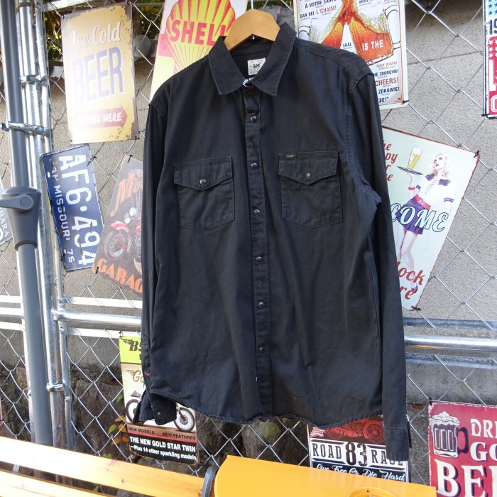 90s リー ウエスタンシャツ XL ブラック 長袖 胸ポケット フルボタン 黒 8826 | Vintage.City Vintage Shops, Vintage Fashion Trends