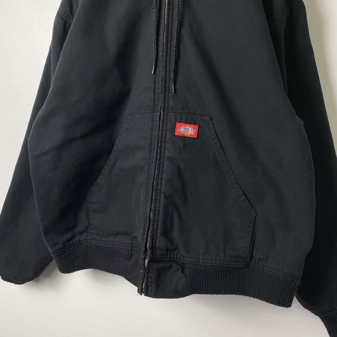 90s Dickies ダックパーカー アクティブジャケット 黒 L S1211