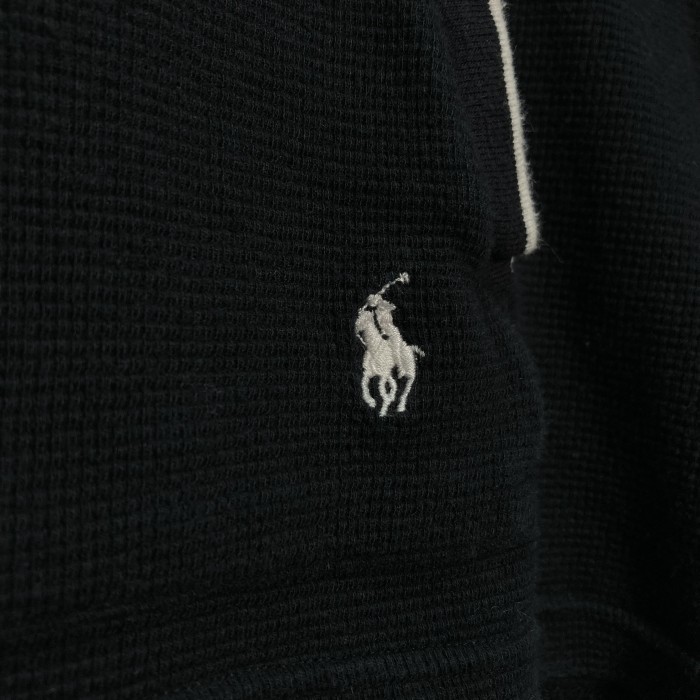 90-00s POLO RALPH LAUREN L/S cotton thermal hoodie | Vintage.City 古着屋、古着コーデ情報を発信