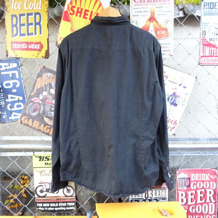 90s リー ウエスタンシャツ XL ブラック 長袖 胸ポケット フルボタン 黒 8826 | Vintage.City 古着屋、古着コーデ情報を発信
