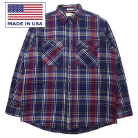 FIELD MASTER USA製 ヘビーフランネルシャツ XL ブルー チェック コットン ビッグサイズ | Vintage.City 古着屋、古着コーデ情報を発信