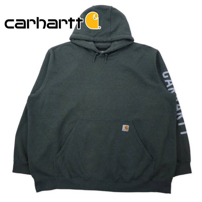 carhartt ルーズフィット プルオーバーパーカー 3XL グレー コットン