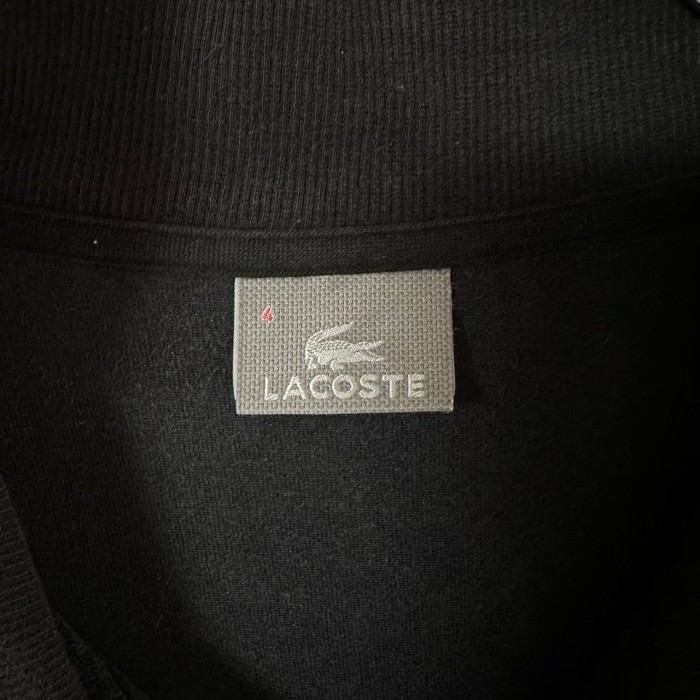 LACOSTE ラコステ トラックジャケット ベロア 刺繍ロゴ ワンポイント