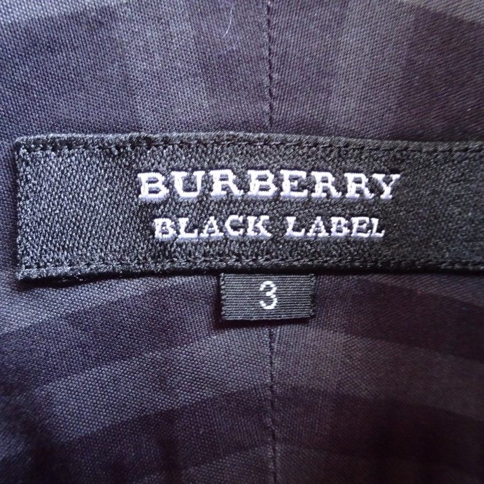バーバリーブラックレーベル 長袖シャツ サイズ3 ブラック チェック 三陽商会 8829 | Vintage.City 古着屋、古着コーデ情報を発信