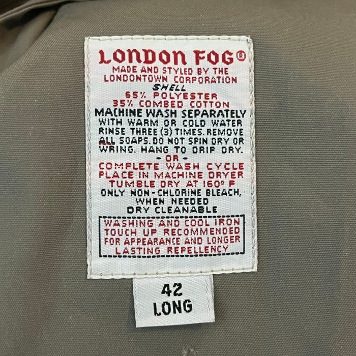 LONDON FOG ロンドンフォグ トレンチコート XL 42 80s~90s