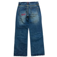 90-00s fuck jeans embroidered denim pants | Vintage.City 빈티지숍, 빈티지 코디 정보