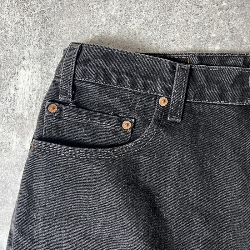 00s USA製 Levis 550 0260 ブラック デニム パンツ 36 32 / 00年代 