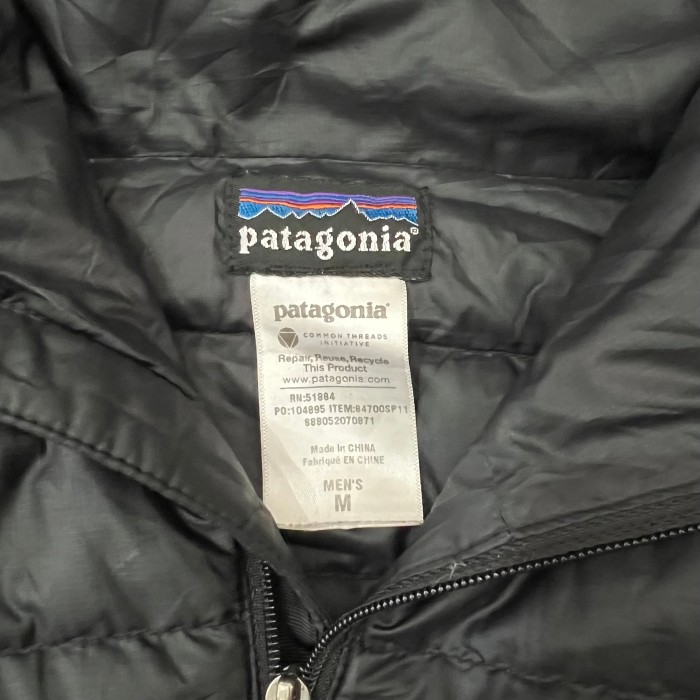 11 Patagonia/パタゴニア ダウンセーターフーディ グースダウン