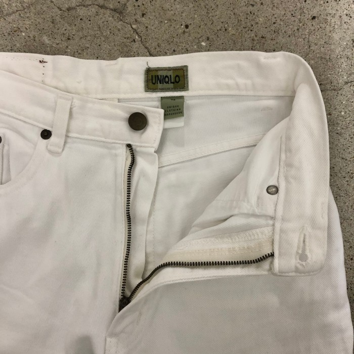 90s OLD UNIQLOWhite pantsW73cmホワイトカラー | Vintage.City 古着屋、古着コーデ情報を発信