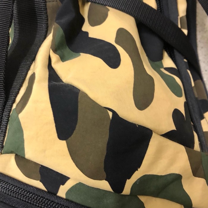 90～00s A BATHING APE/Camouflage Backpack/初期タグ/カモフラ柄バックパック/カーキ/ブラック/アベイシングエイプ | Vintage.City 古着屋、古着コーデ情報を発信