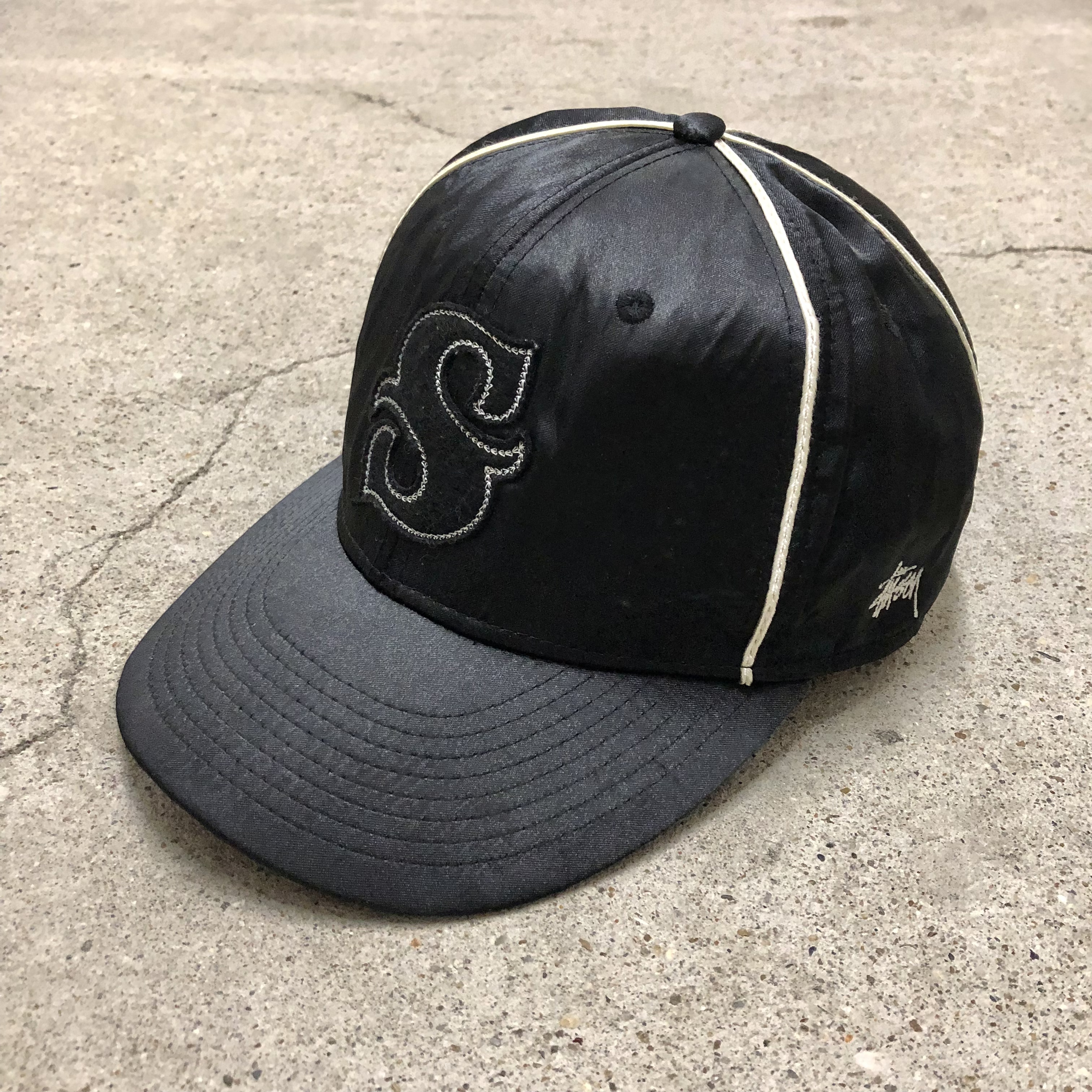 00s OLD STUSSY/S Logo Cap/L-XL/Baseball Cap/ベースボール