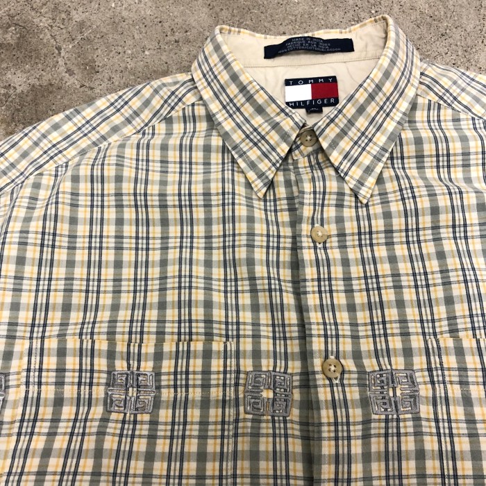 TOMMY HILFIGERcheck SS shirtM | Vintage.City 빈티지숍, 빈티지 코디 정보