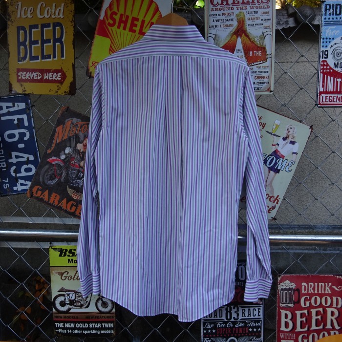 ブルックスブラザーズ 長袖シャツ サイズ15-4/5 白 ピンク 緑 ストライプ 8840 | Vintage.City 古着屋、古着コーデ情報を発信