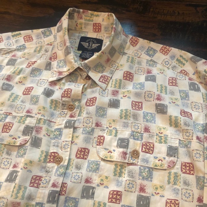 90s DOCKERScheck print LS shirtS | Vintage.City 古着屋、古着コーデ情報を発信