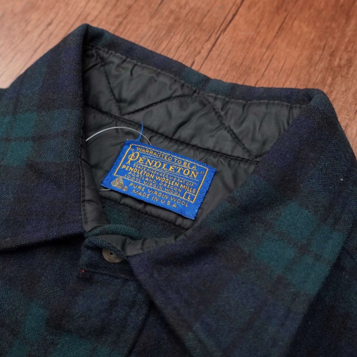70s pendleton ブラックウォッチ　ウールシャツ　L/ペンドルトン | Vintage.City 빈티지숍, 빈티지 코디 정보