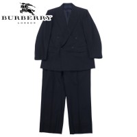 Burberrys ダブル スーツ セットアップ 96-86-170 AB5 ネイビー ストライプ ウール 羊毛 オールド 日本製 | Vintage.City 古着屋、古着コーデ情報を発信