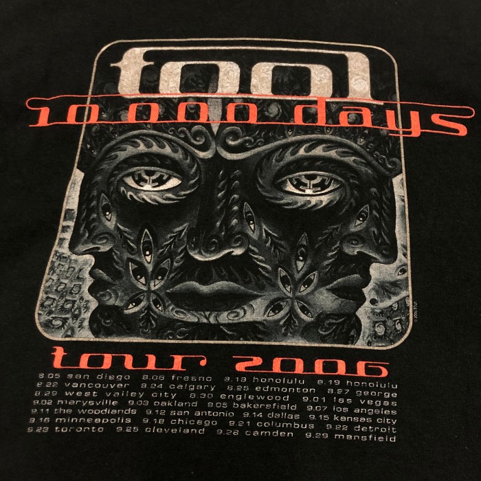 TOOL1000 days Tour Tee2006年製ManvilボディツアーTシャツバンTブラックトゥール古着ヴィンテージ | Vintage.City Vintage Shops, Vintage Fashion Trends
