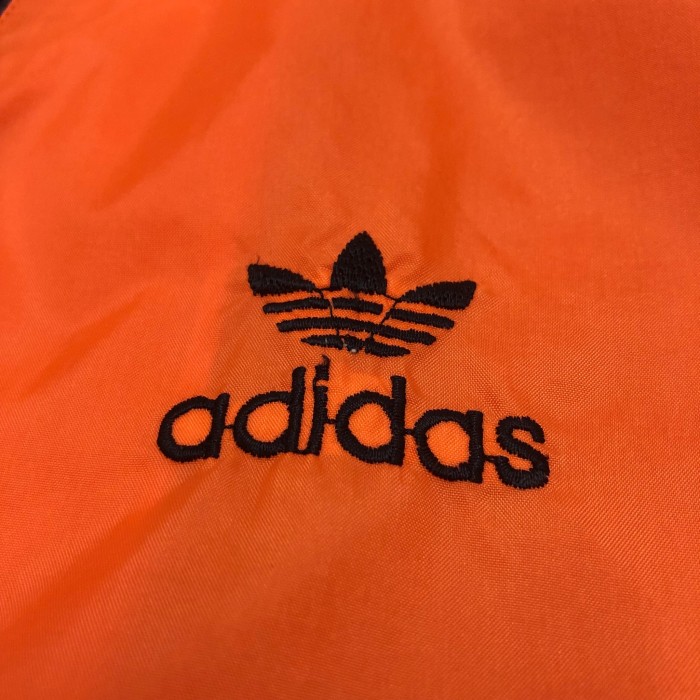 80s adidas/Nylon jacket/デサント製/S/ナイロンジャケット/オレンジ