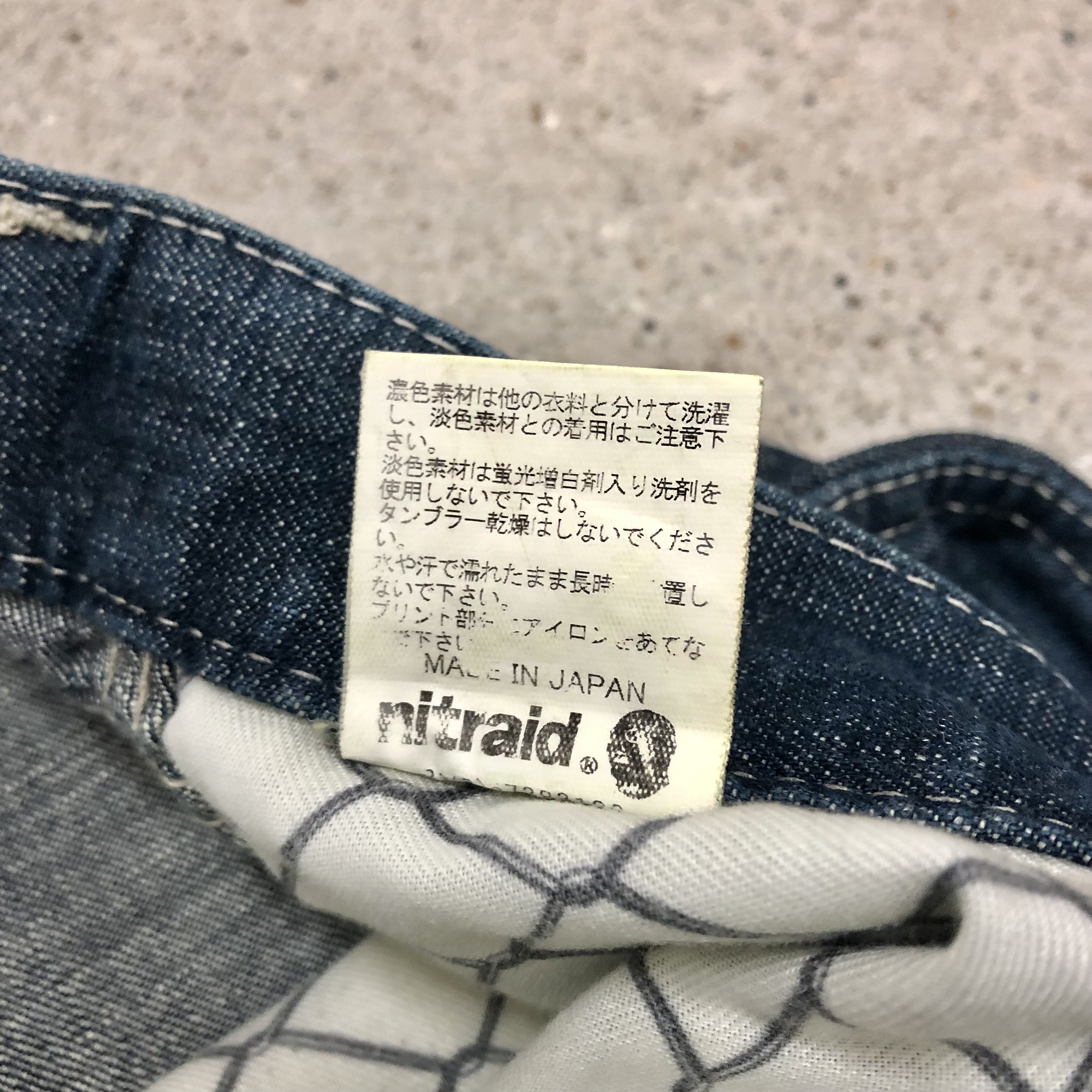 NITRAIDPainter denim shortsXLペインターデニムショーツショート