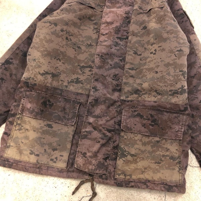 00s OLD STUSSY/Digital camo Military coat/L/ミリタリーコート