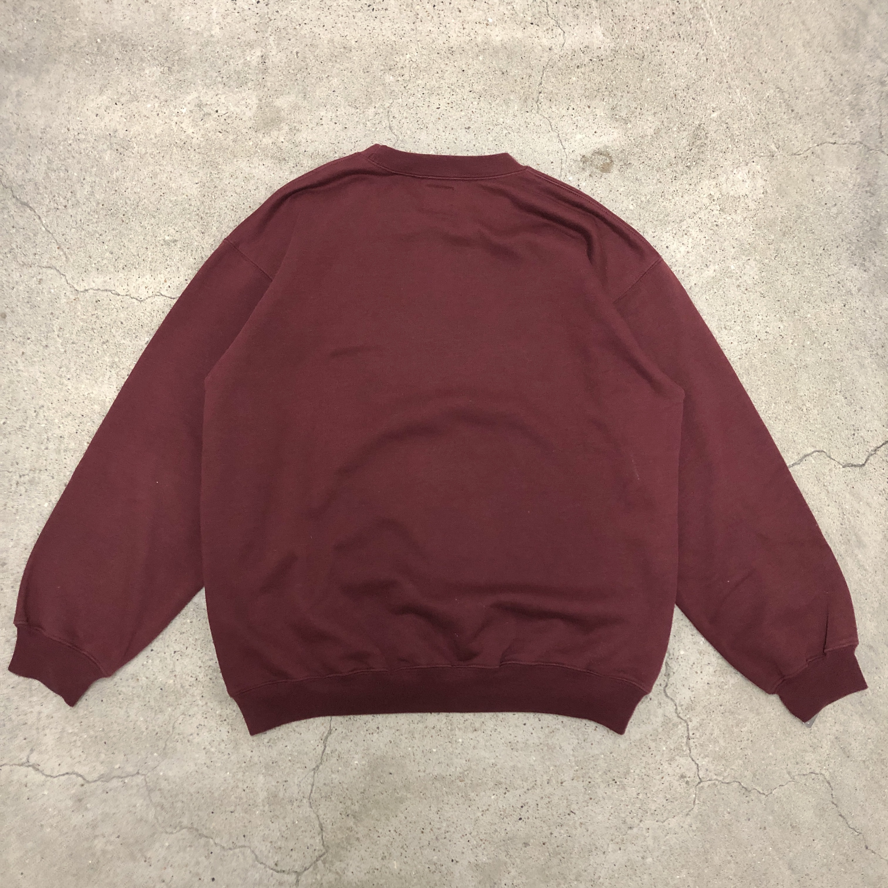 90s OLD STUSSY/S Logo Sweat/OZ製/白タグ/M/Sロゴスウェット/ボルドー/バーガンディ/ステューシー/オールドステューシー  | Vintage.City