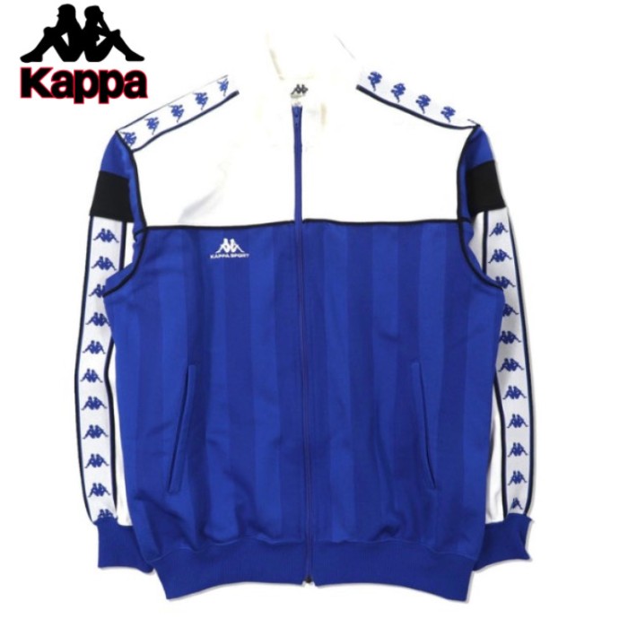 KAPPA SPORT トラックジャケット L ブルー ポリエステル ロゴ刺繍 90年代 | Vintage.City 古着屋、古着コーデ情報を発信