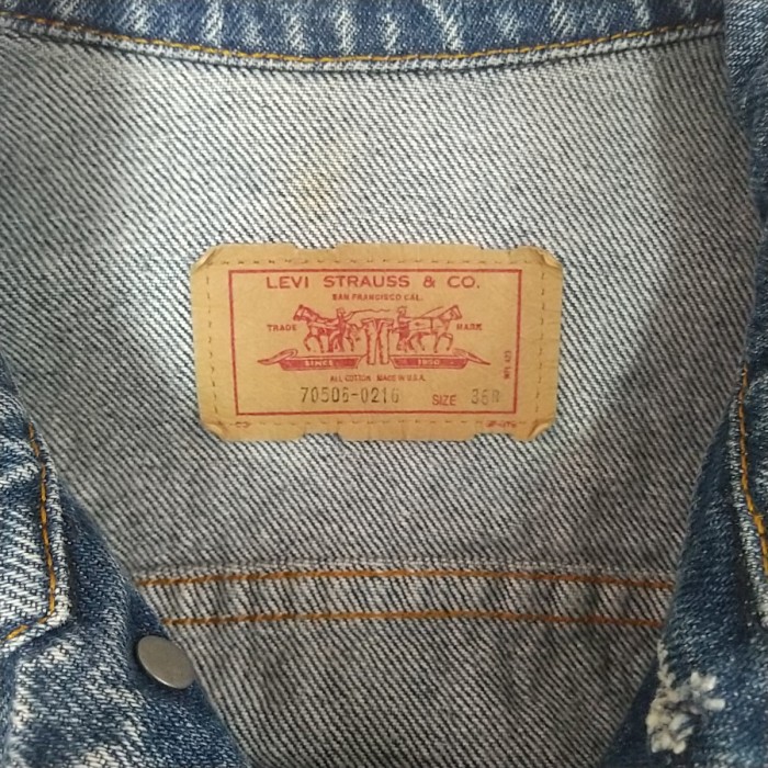 Levi's リーバイス 70506-0216 デニムジャケット アメリカ製 | Vintage.City 古着屋、古着コーデ情報を発信