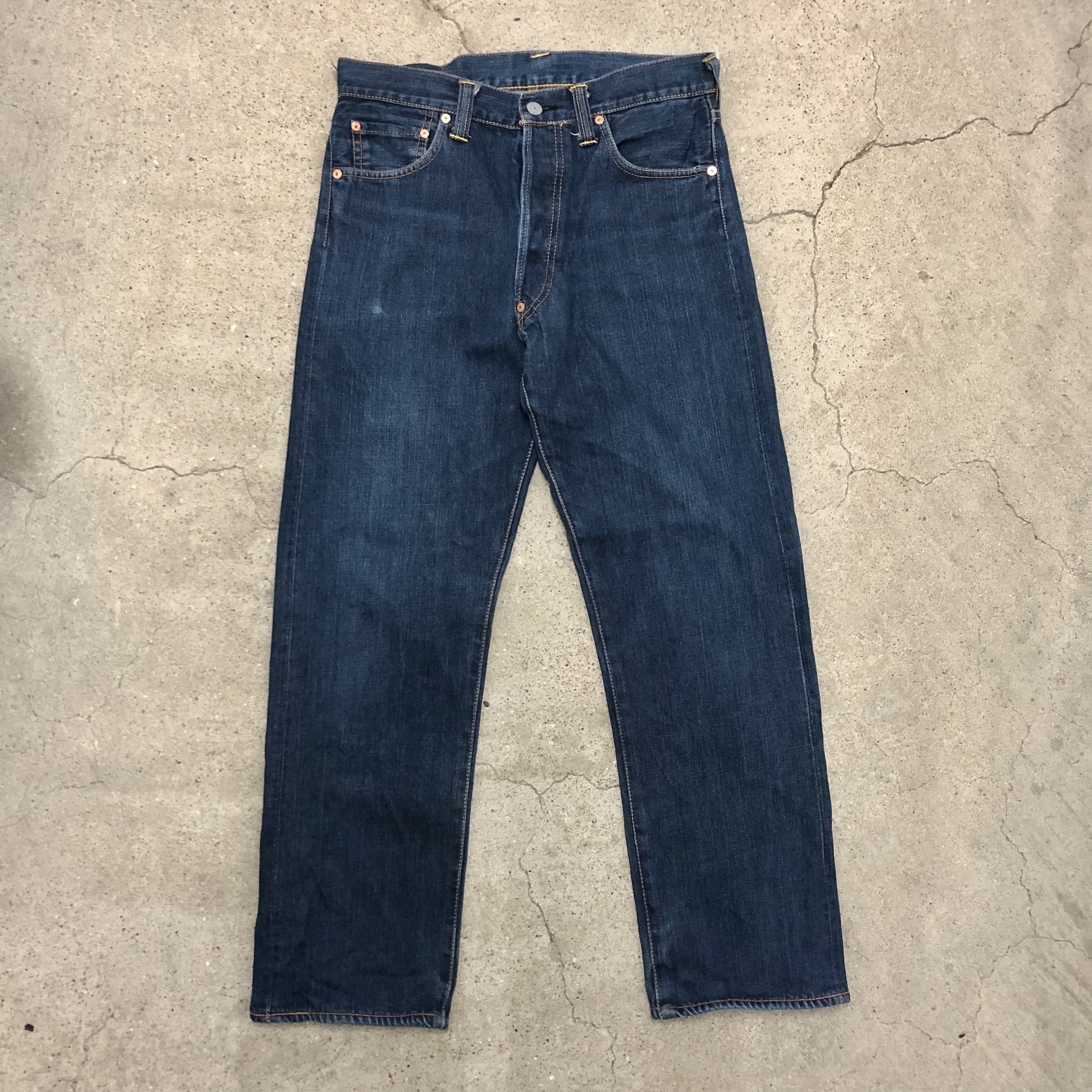 EVISU2000No.3Denim pantsW31L36デニムパンツカモメペイントイエロー