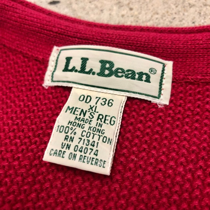 90s L.L.BeanCotton knit vestXL香港製コットンニットベストカーディガンベストレッドエルエルビーンOUTDOORアウトドアアメカジ古着ヴィンテージ | Vintage.City Vintage Shops, Vintage Fashion Trends