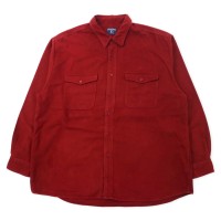 UNIVERSAL AUTHENTIC JEANS WEAR ヘビーフランネルシャツ XL レッド コットン ビッグサイズ | Vintage.City 古着屋、古着コーデ情報を発信
