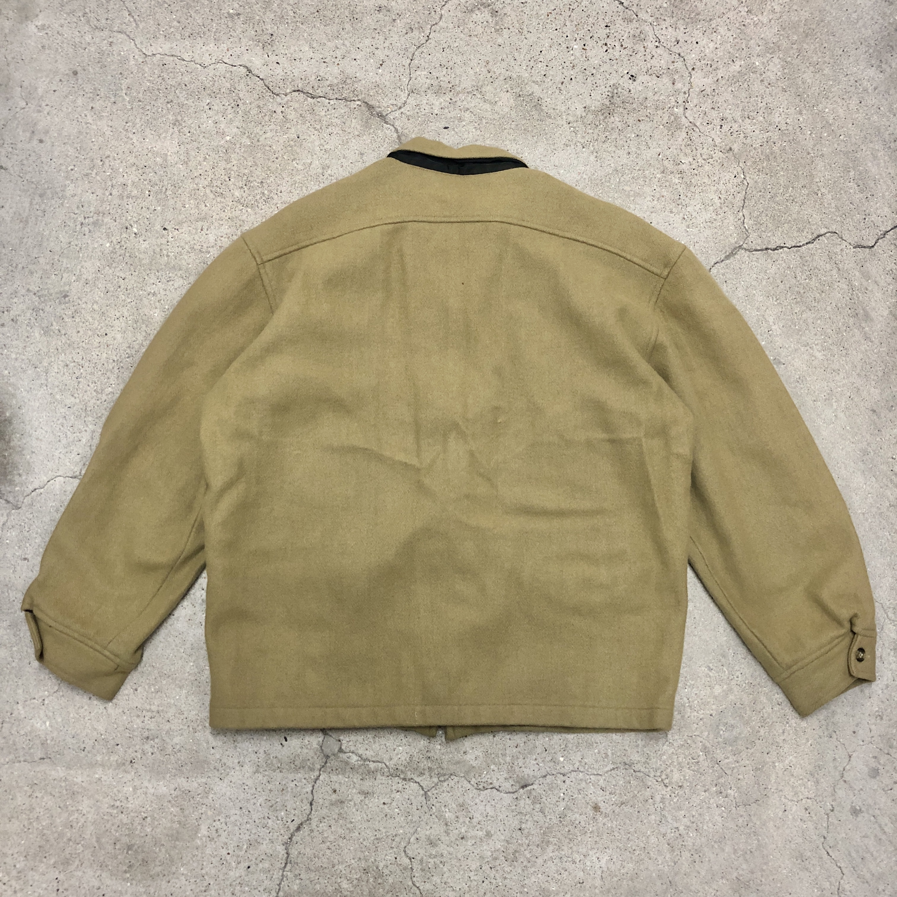 90～00s OLD STUSSY/Wool work Jacket/INDIA製/紺タグ/ウール