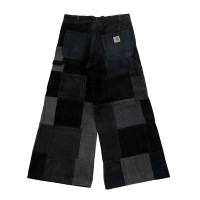 Carhartt / remake black wide denim pants カーハート リメイク ブラックデニム #D366 | Vintage.City 빈티지숍, 빈티지 코디 정보