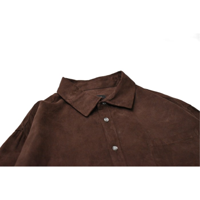 Old Faux Suede L/S Shirt | Vintage.City 古着屋、古着コーデ情報を発信