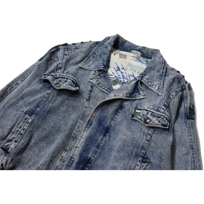 Chemical Wash Denim Jacket | Vintage.City 古着屋、古着コーデ情報を発信