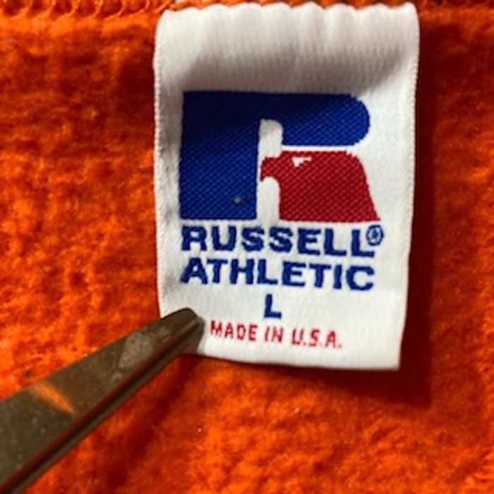 USA製 russell スウェット Lサイズ ラッセル オレンジ トレーナー