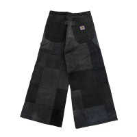 Carhartt / remake black wide denim pants カーハート リメイク ブラックデニム #D367 | Vintage.City 빈티지숍, 빈티지 코디 정보