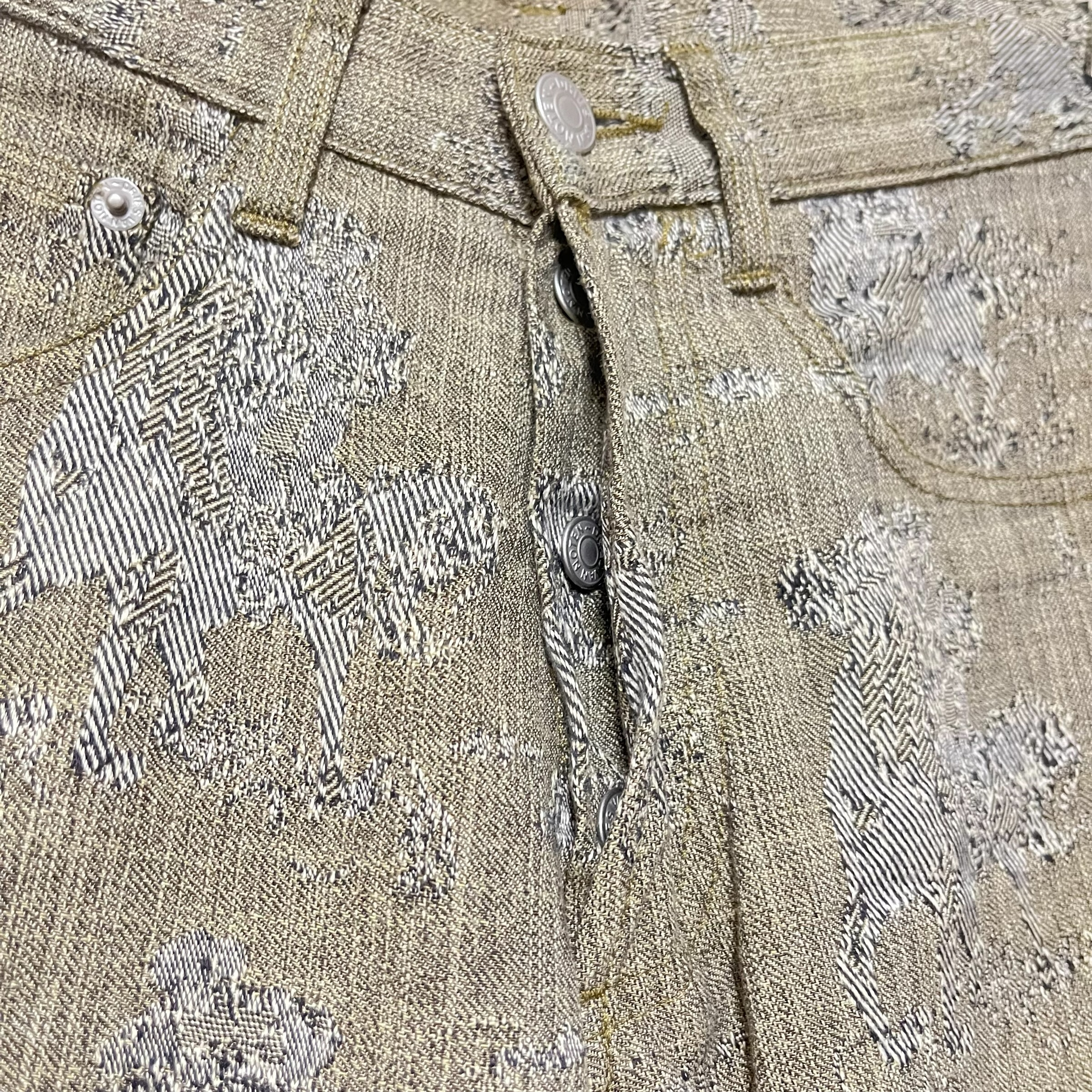 90s DRIES VAN NOTEN/ジョッキー柄/ジャガード/パンツ/デニム | Vintage.City