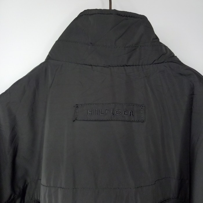 トミーヒルフィガー　中綿ジャケット　ブルゾン　ダウン　刺繍ロゴ　ブラック　M | Vintage.City 古着屋、古着コーデ情報を発信
